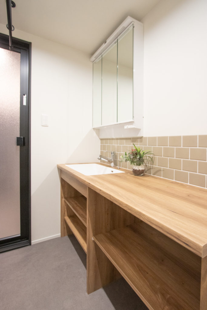 洗面室だからこそ、こだわった空間に