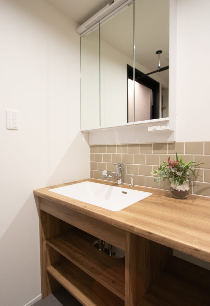 洗面室だからこそ、こだわった空間に