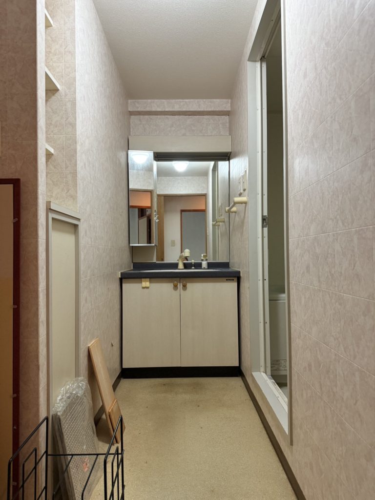 家事動線が理想的な洗面室